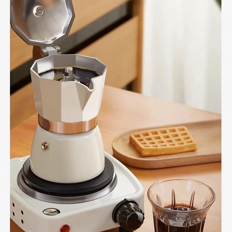 Coffee Equipment Pour Over - Round-bottomed Moka Pot Single Valve Small