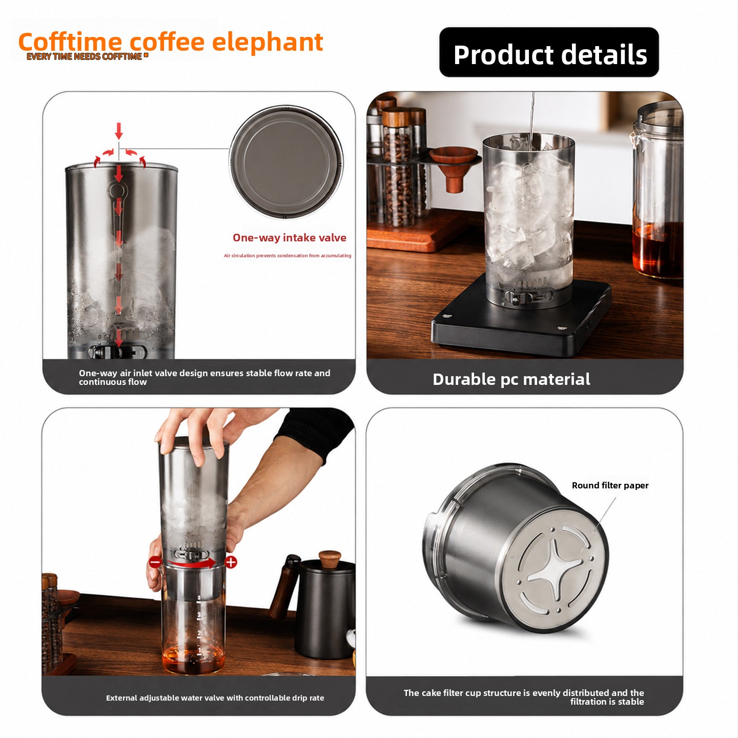 450ml Cold Brew Coffee Maker I - Coffee Equipment For Camping ulasan dan harga