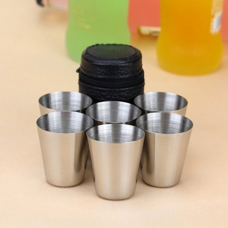 4/6Pcs Stainless Steel Cups Mi - Espresso Shot Glass ulasan dan harga