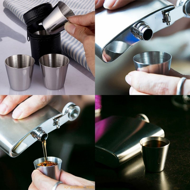 4/6Pcs Stainless Steel Cups Mi - Espresso Shot Glass ulasan dan harga