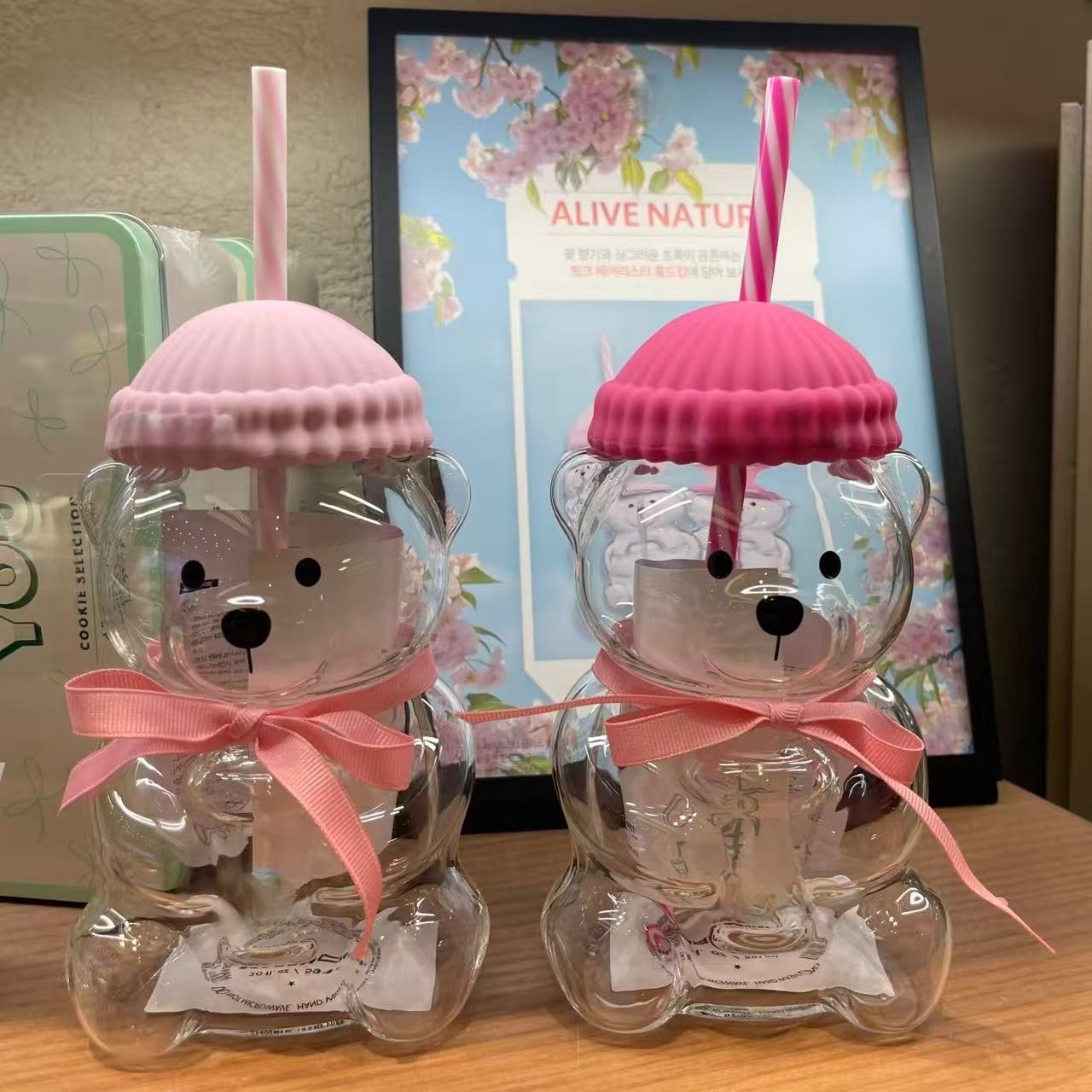 Bk Bear Shaped Glass Straw Cup - Espresso Shot Glass ulasan dan harga
