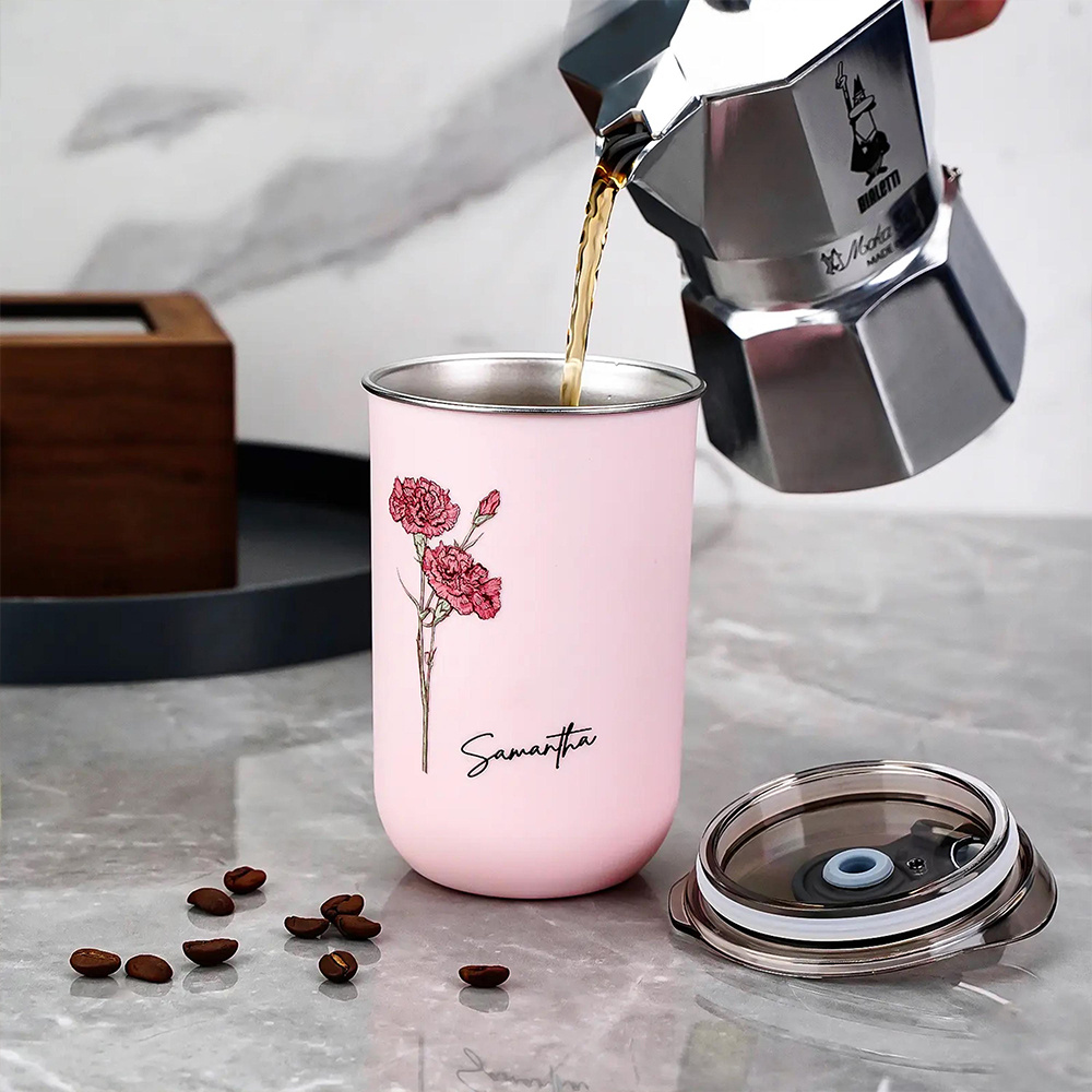Personalized Birth Flower Coff - Coffee Equipment For Camping ulasan dan harga