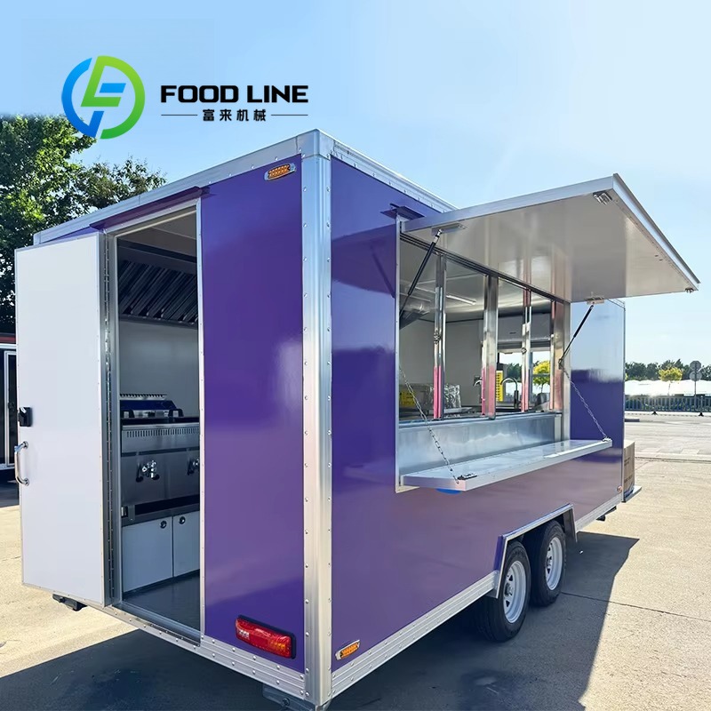 Custom Mobile Food Cart Traile - Coffee Van Equipment ulasan dan harga