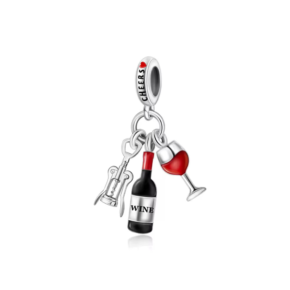 925 Silver drink series Charm  - Espresso Shot Glass ulasan dan harga