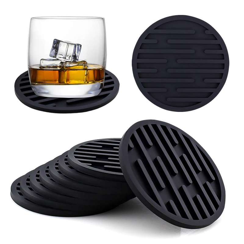 3Pcs 10cm Silicone Coaster Rou - Espresso Shot Glass ulasan dan harga