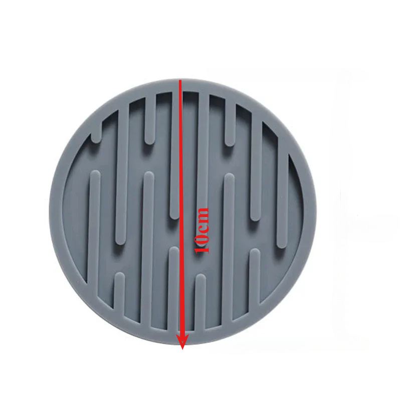 3Pcs 10cm Silicone Coaster Rou - Espresso Shot Glass ulasan dan harga