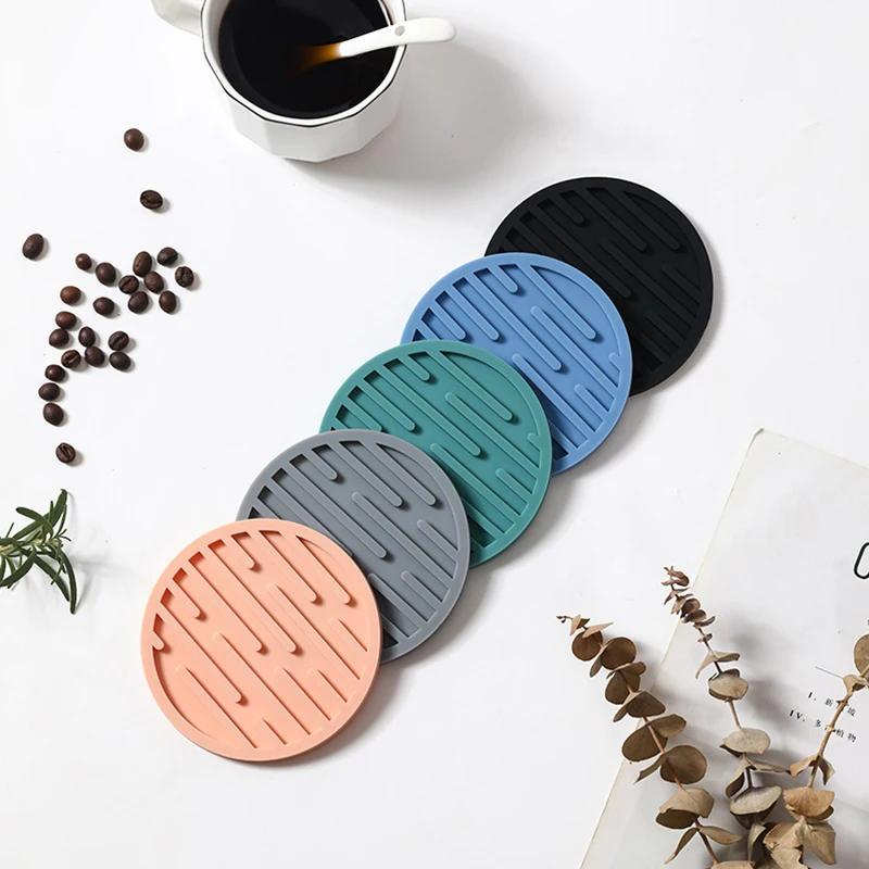 3Pcs 10cm Silicone Coaster Rou - Espresso Shot Glass ulasan dan harga
