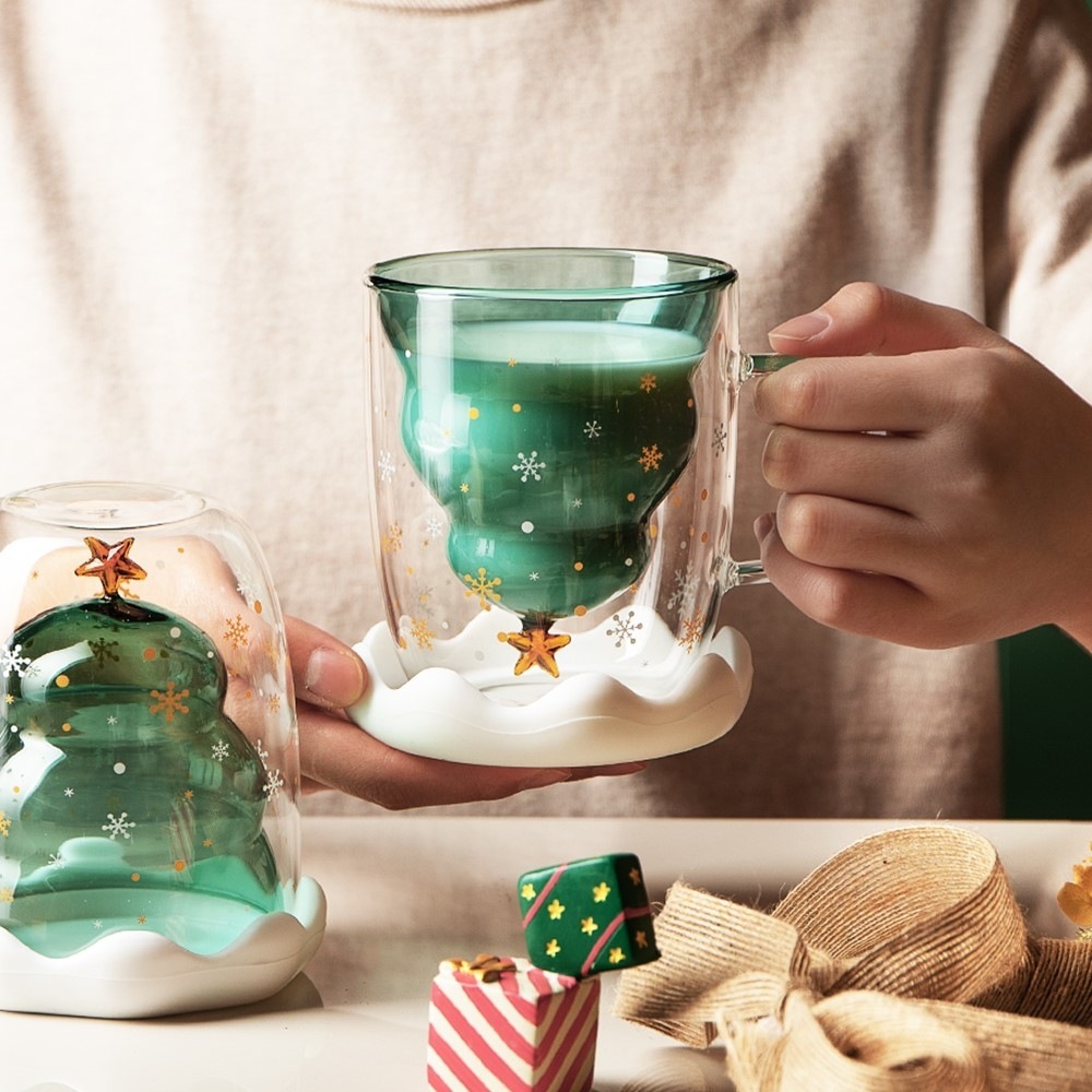 Christmas Tree Cup Transparent - Espresso Shot Glass ulasan dan harga