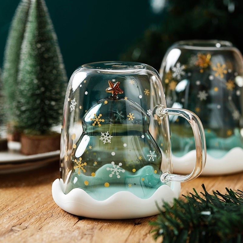 Christmas Tree Cup Transparent - Espresso Shot Glass ulasan dan harga