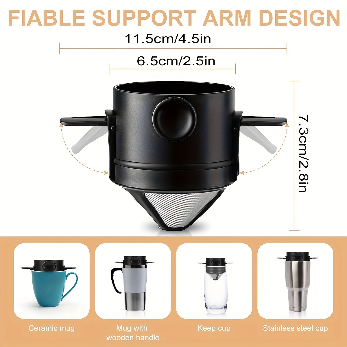 Coffee Filter Cup Portable Reu - Coffee Equipment Pour Over ulasan dan harga